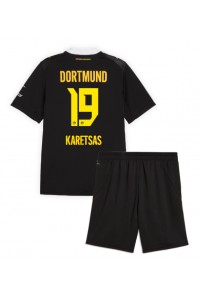 Borussia Dortmund Konstantinos Karetsas #19 Babyklær Borte Fotballdrakt til barn 2026-27 Korte ermer (+ Korte bukser)